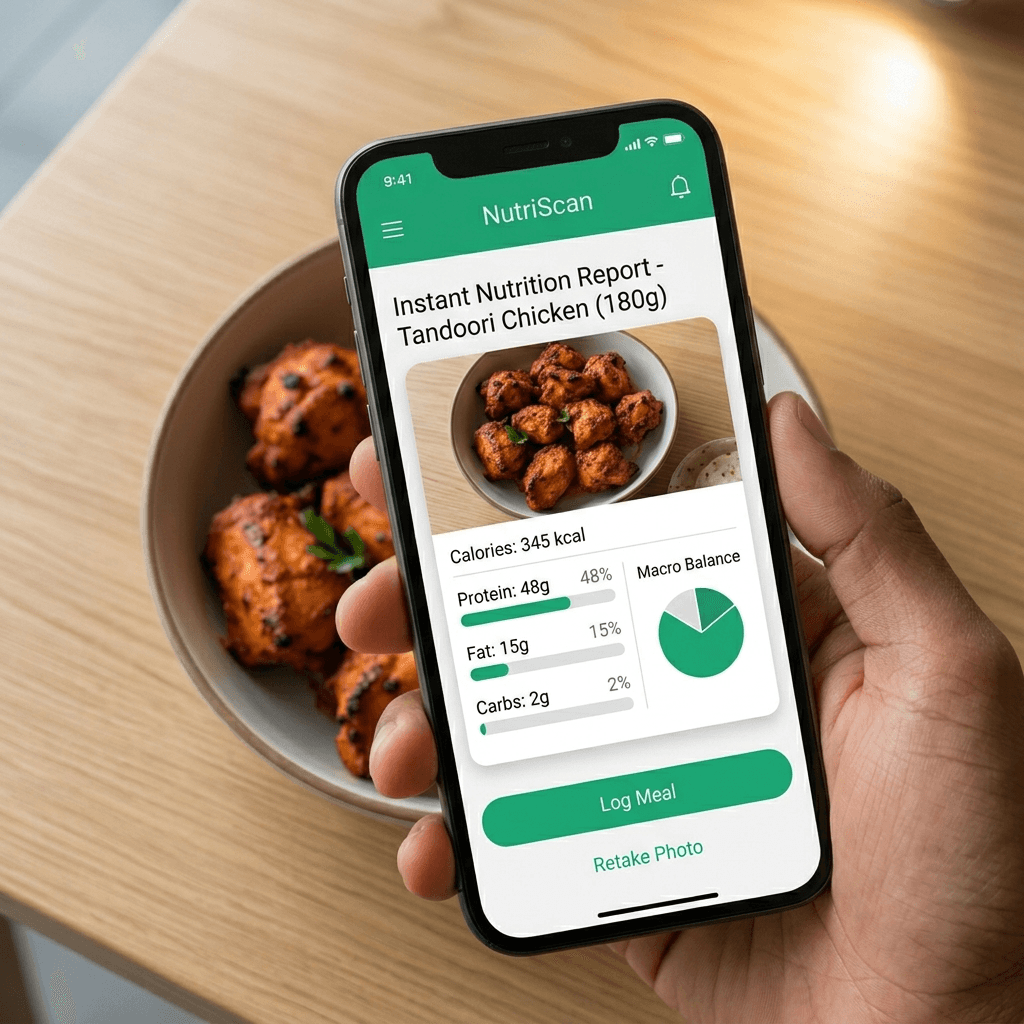 NutriScan nutrition breakdown and macros